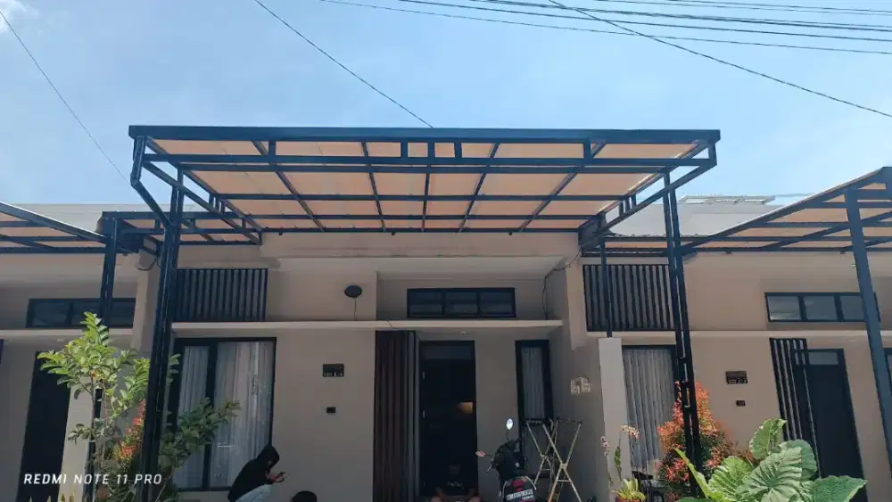 Kanopi alderon dobal layar minimalis