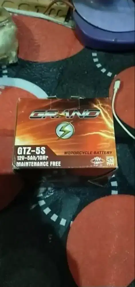 Aki motor kering GTZ-5S merk GRAND