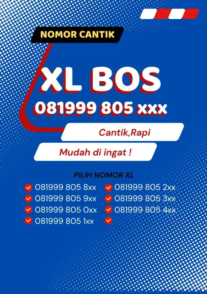 Nomor Cantik XL BOS