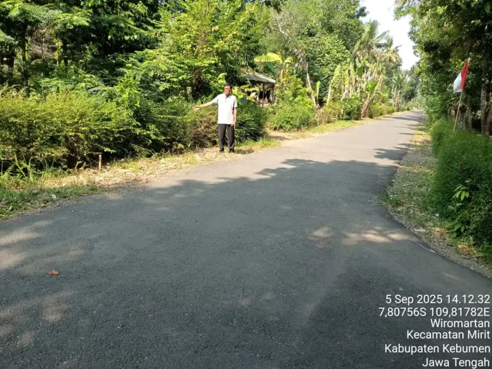 Tanah posisi datar di mirit Kebumen