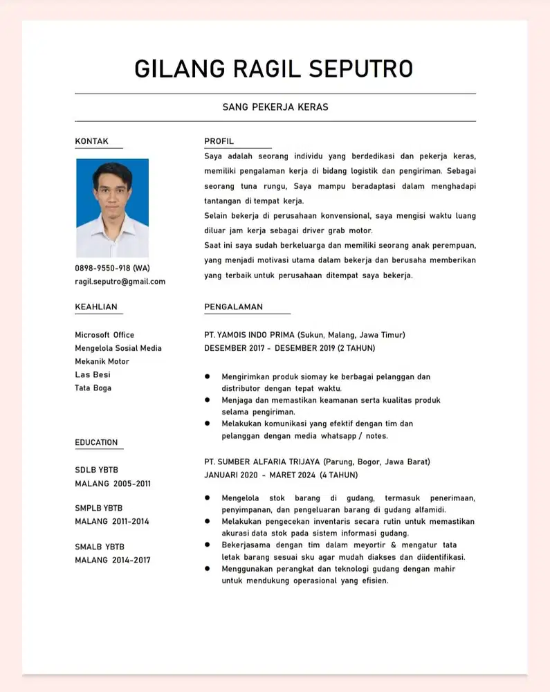 Cari pekerjaan pengalaman