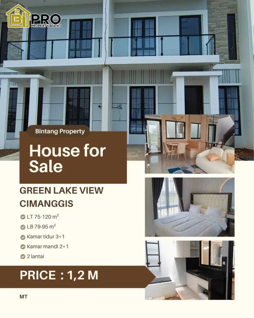 House at new cluster at Green Lake View Cimanggis