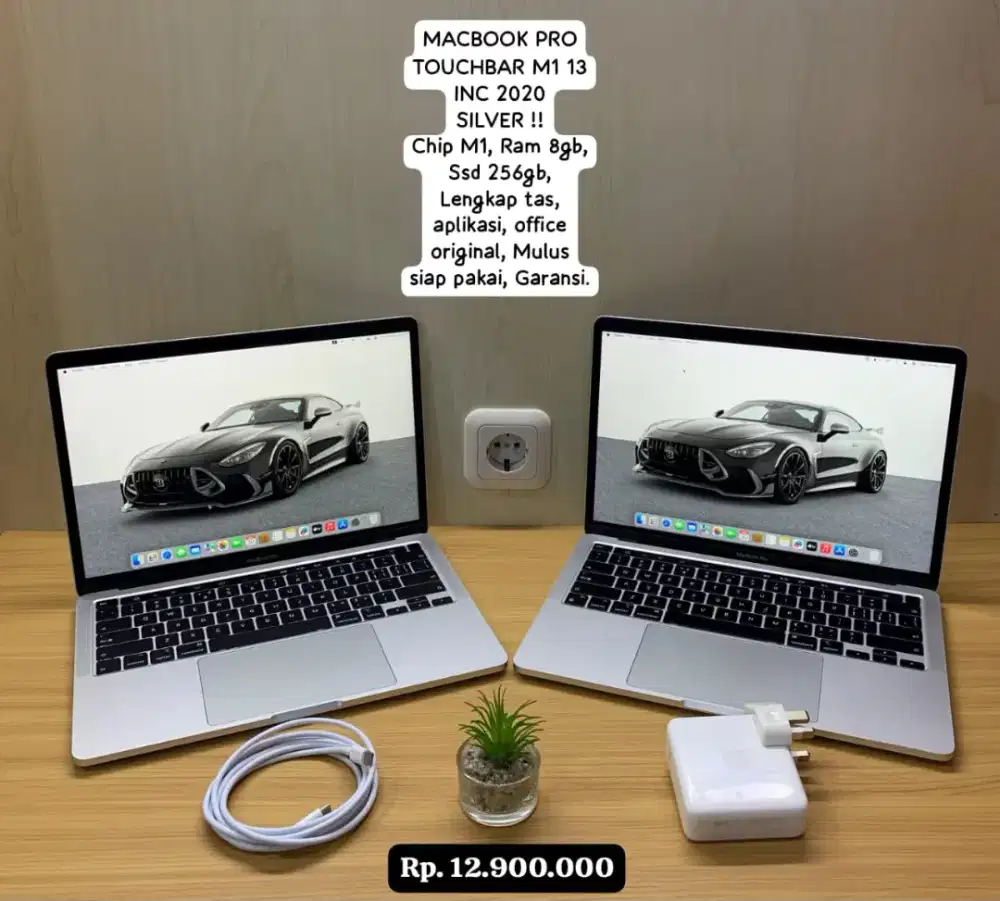 MACBOOK PRO M1 TOUCHBAR 13 INC 2020 !! LENGKAP SIAP PAKAI, GARANSI.