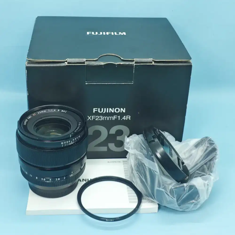 Lensa Fujinon XF 23MM F1.4 R
Fullset Mulus