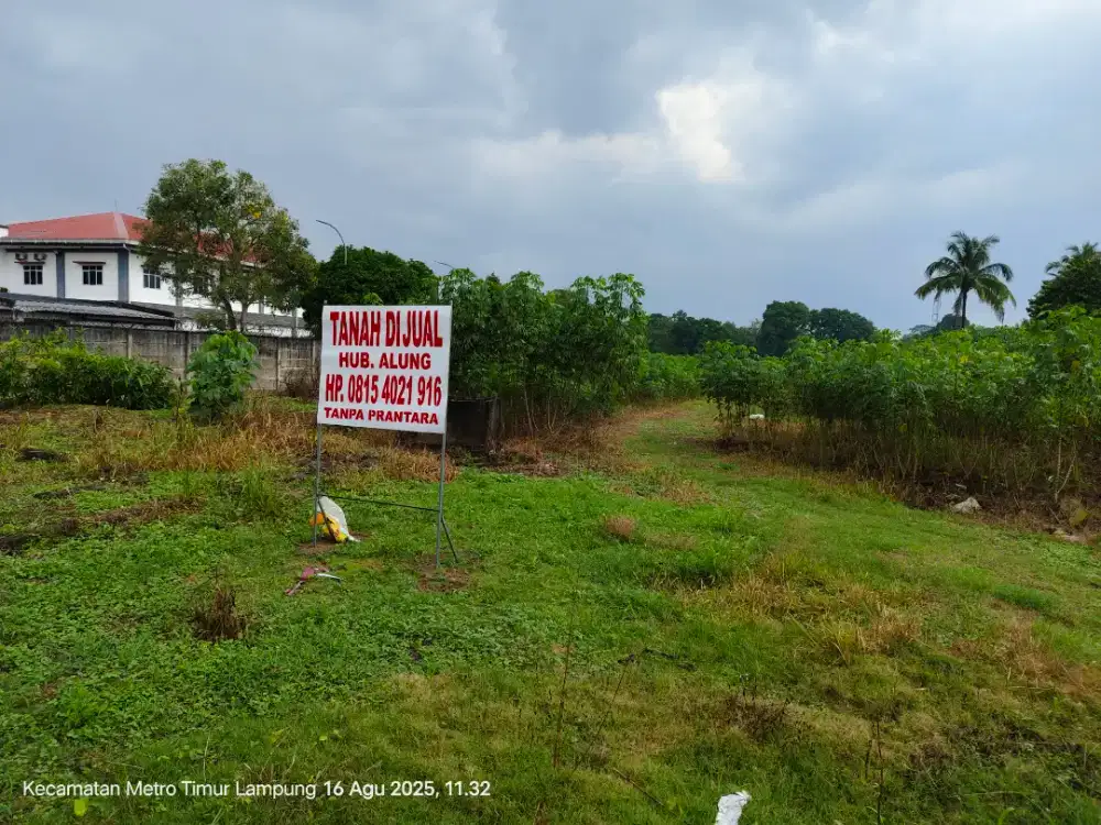 Tanah kosong jl AH. Nasution Metro