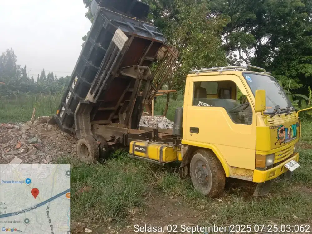 Jasa buang sampah tanah puing dan jual urugan murah