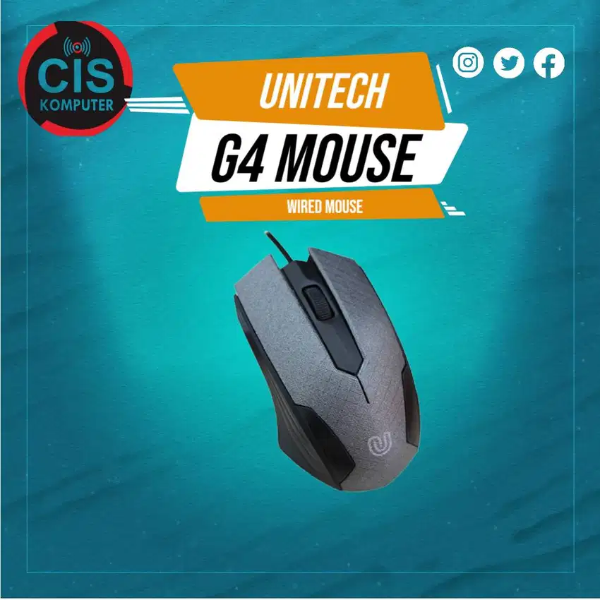 JUAL MOUSE G4 UNITECH WIRED MOUSE