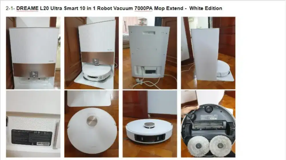 DREAME L20 Ultra Smart 10 in 1 Robot Vacuum 7000PA MOP extend
