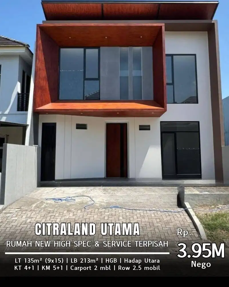 Dijual Rumah Citraland Woodland Baru Gress Minimalis Siap Huni