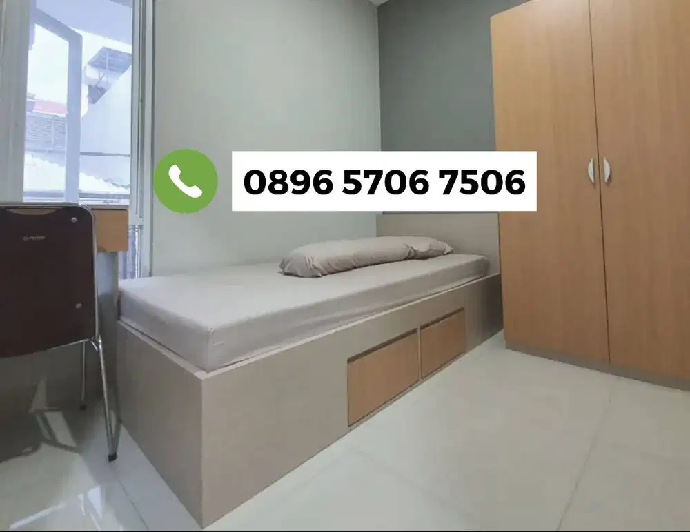 Kost Baru Tanjung Duren, jalan kaki ke CP APL, WC dalam, Non Smoking