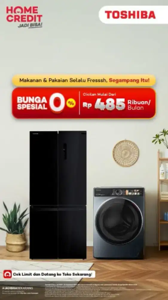 Promo Cicilan Kulkas dan Freezer Via Home Credit