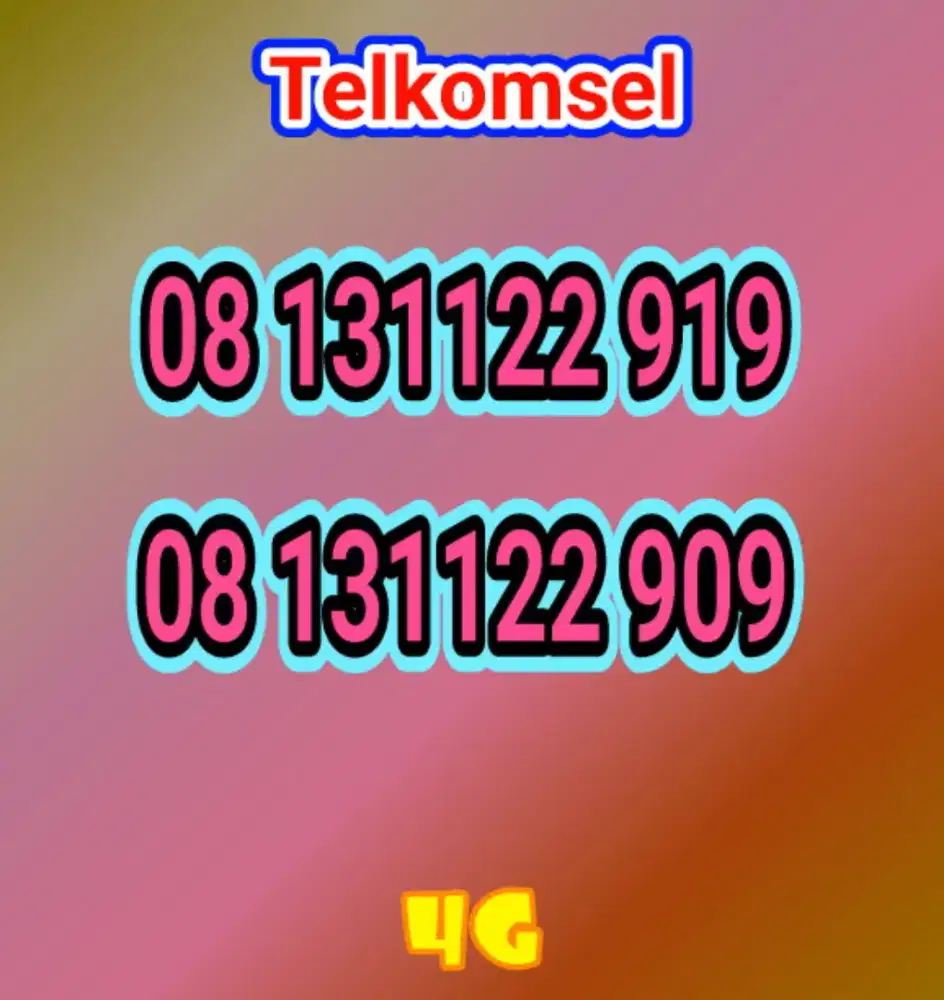 Nomer cantik 11 digit murmer rapi