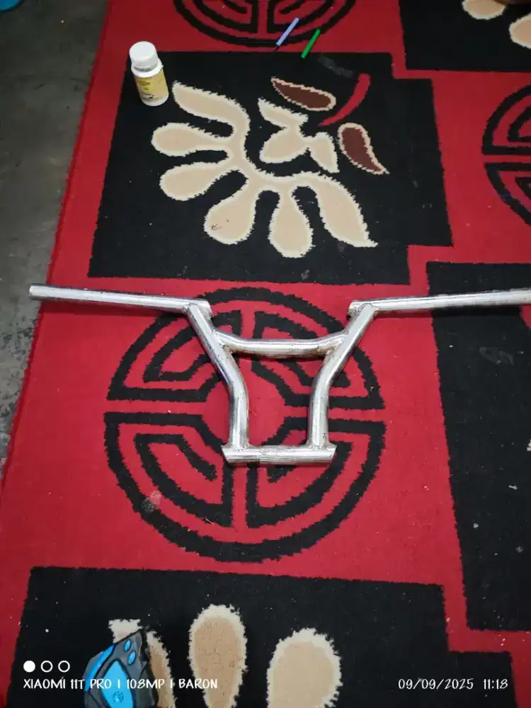 handlebar handle bar stang sepeda bmx old school os mdl six bar langka