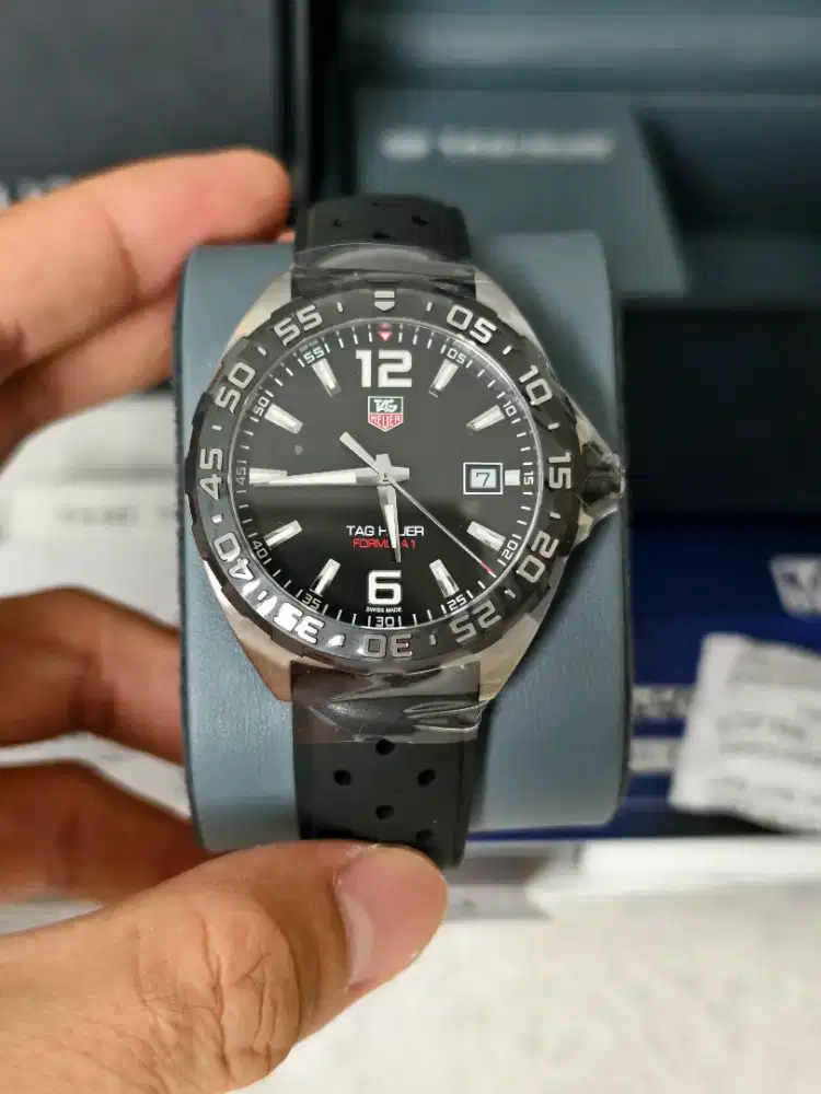 Tag heuer formula 1 pvd bezel rubber black Waz1110