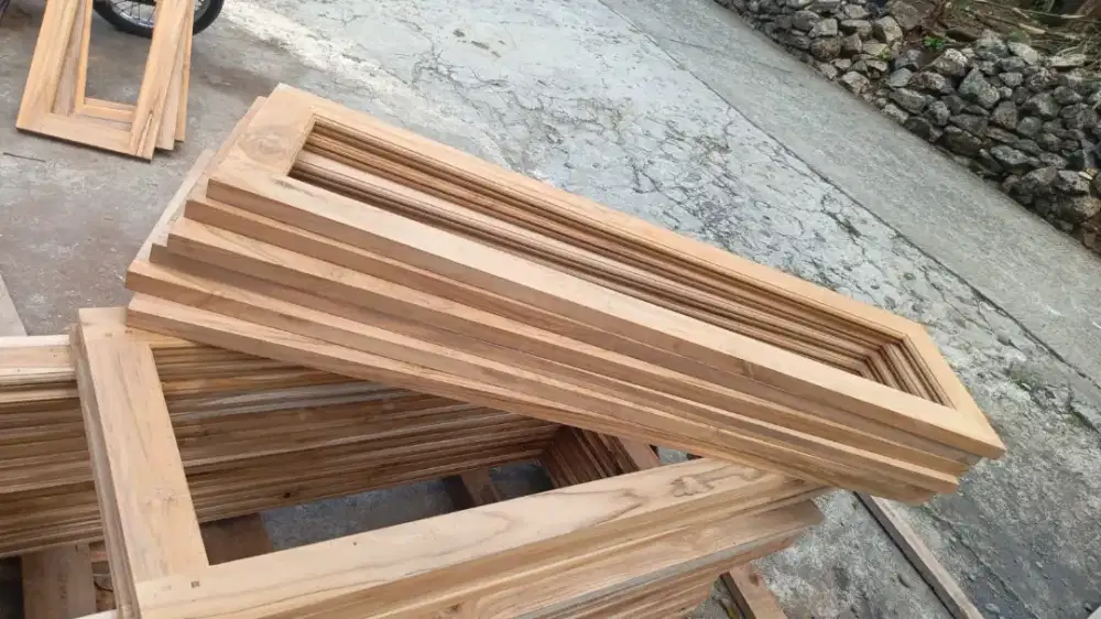 Pintu minimalis jati dan kisen