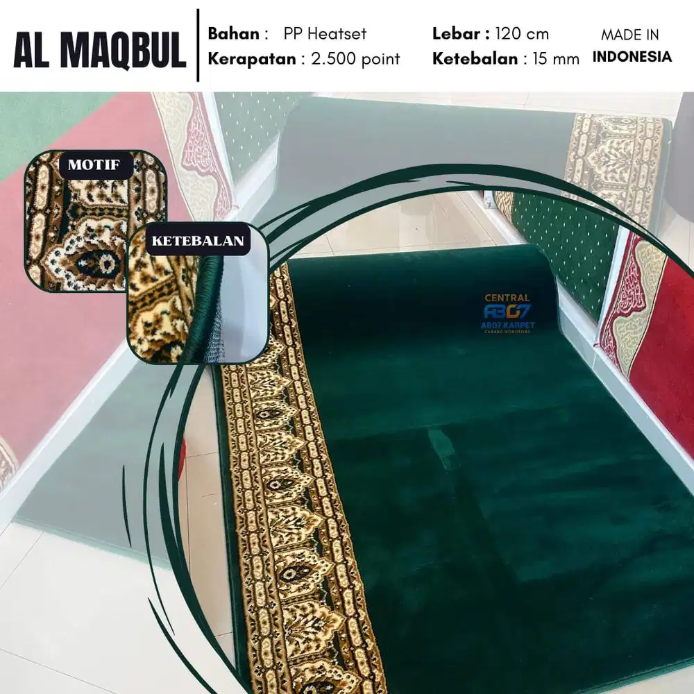 Karpet Masjid Meteran Berkualitas /  Al Maqbul
