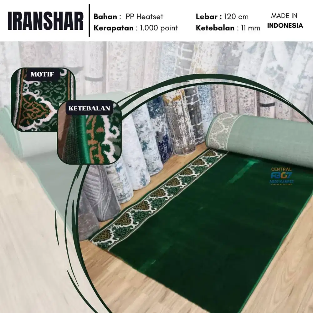Karpet Masjid Meteran Berkualitas /  Iranshar