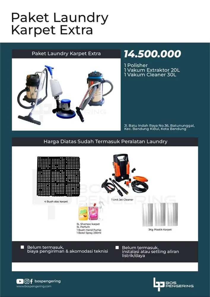 PAKET LAUNDRY KARPET EXTRA PAKET LAUNDRY SOFA SPRINGBED
