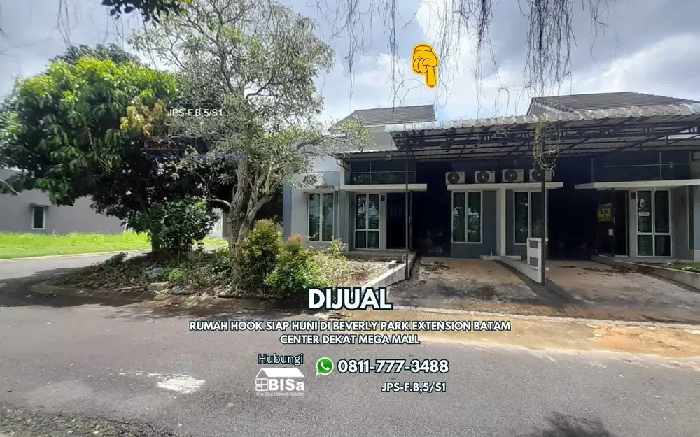 Rumah Hook Siap Huni di Beverly Park Extension Batam Center Dekat Mega Mall