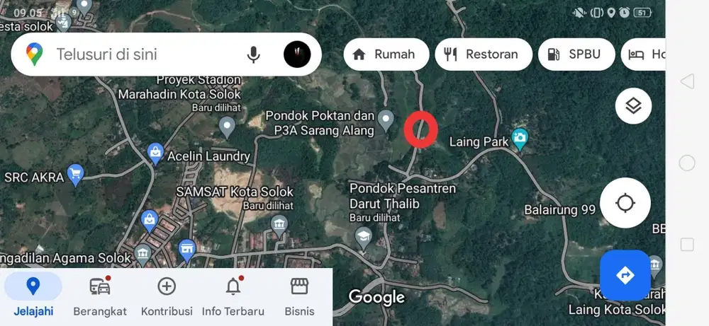 Dijual tanah strategis kota Solok Sumatera Barat