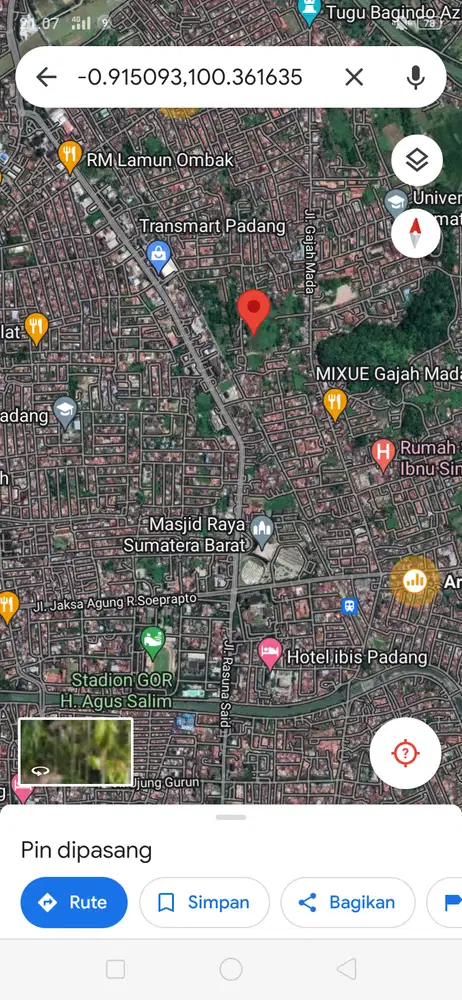 Dijual cepat lahan kosong diJalan khatib Sulaiman Padang, Sumatra Barat