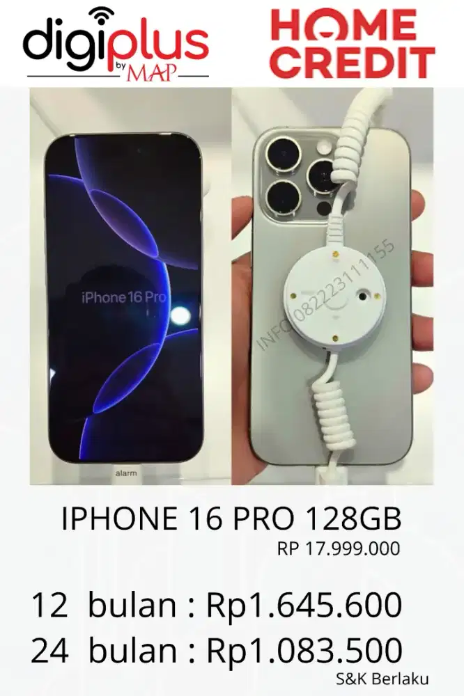 IPHONE 16 PRO 128GB CICILAN TANPA KARTU KREDIT FREE DP