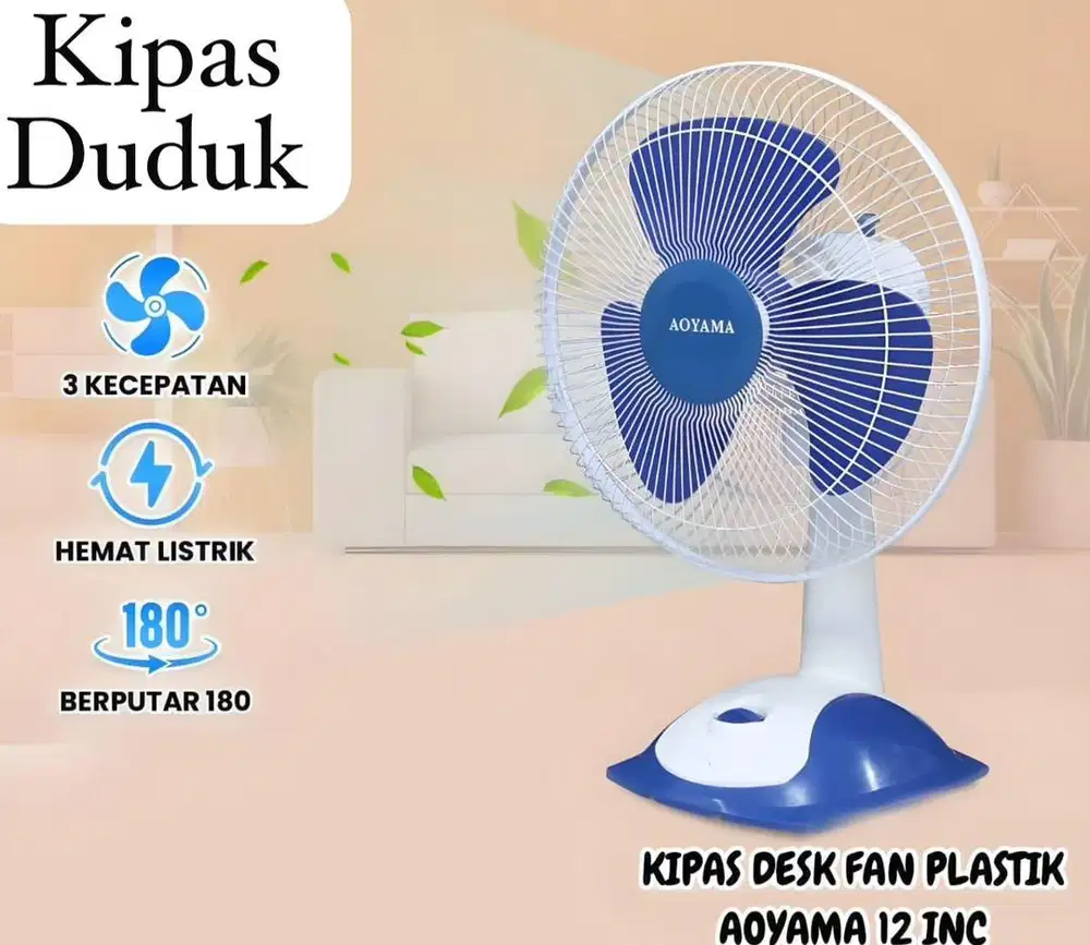 Ready Stock Kipas Angin Duduk