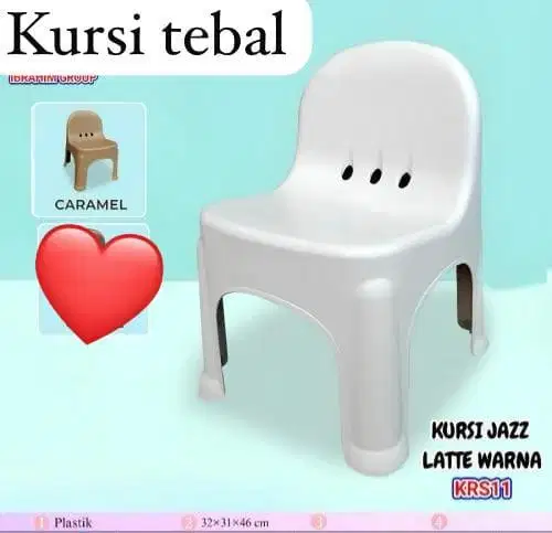 Ready Stock Kursi Tebal Jazz warna putih