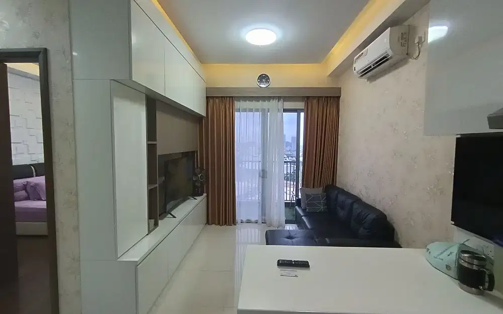 Apartemen 1 BR Full Furnish Lt. 22 View Kota Disewakan Murah