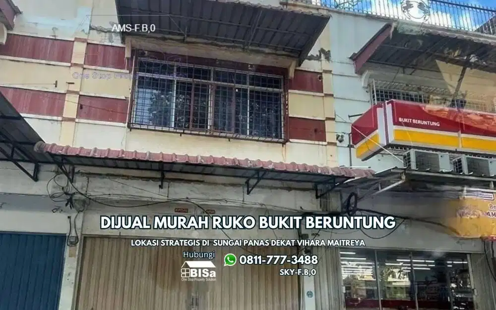 Ruko Murah 2.5 Lantai Siap Pakai di Bukit Beruntung Seberang Vihara Maitreya