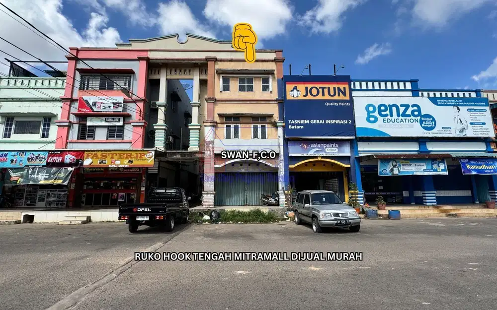 Ruko Hook Tengah Mitramall Hadap Jalan Besar Aviari di Jual Murah
