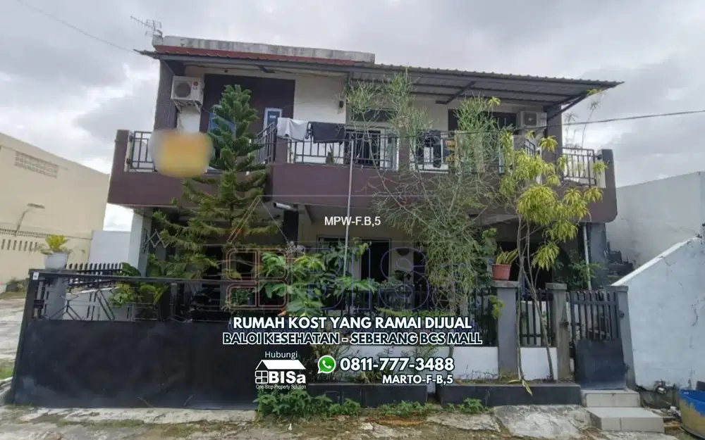 Rumah Kost 2 Lt Semi Furnish di Baloi Kesehatan Seberang BCS Mall