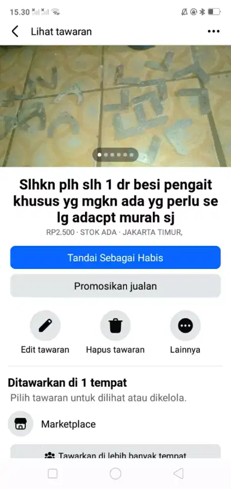 Slhkn plh slh 1 dr besi pengait khusus yg mgkn ada yg perlu murah sj