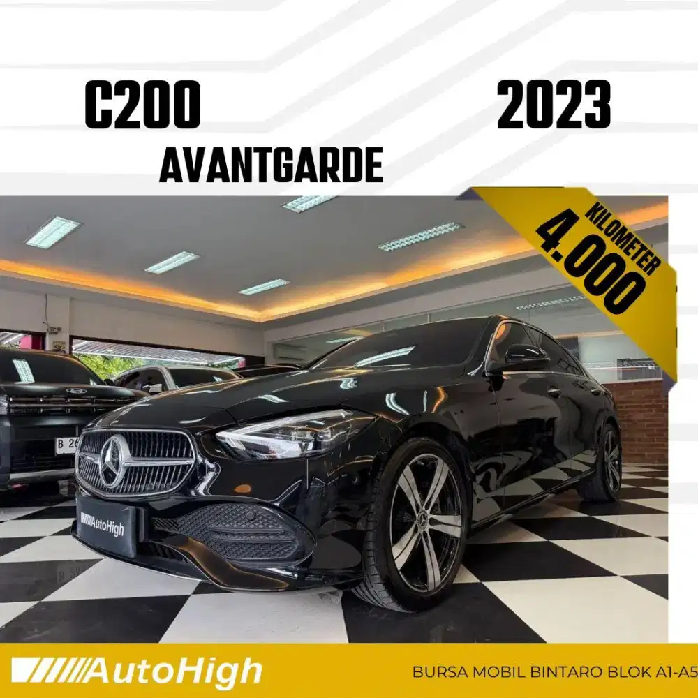 DP10% [Km4.000] C200 Avantgarde 2023 Black Reg 2022 #AUTOHIGH