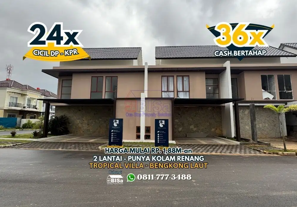 Tropical Villa Bengkong - Dekat Pantai Berkolam Renang Pribadi