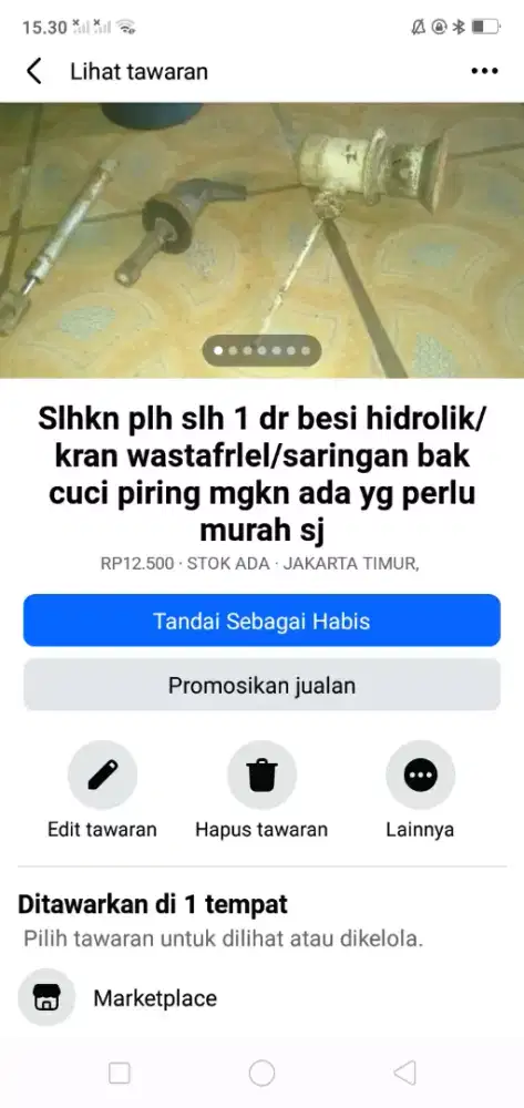 Slhkn plh slh 1 dr kran wastafel atau sblh2 nya murah sj mgkn perlu