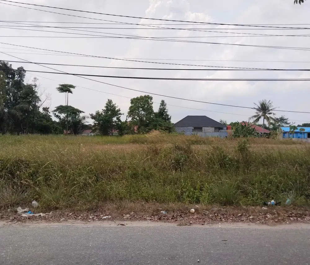 Dijual tanah pinggir jalan, siap bangun, cocok untuk hunian dan usaha