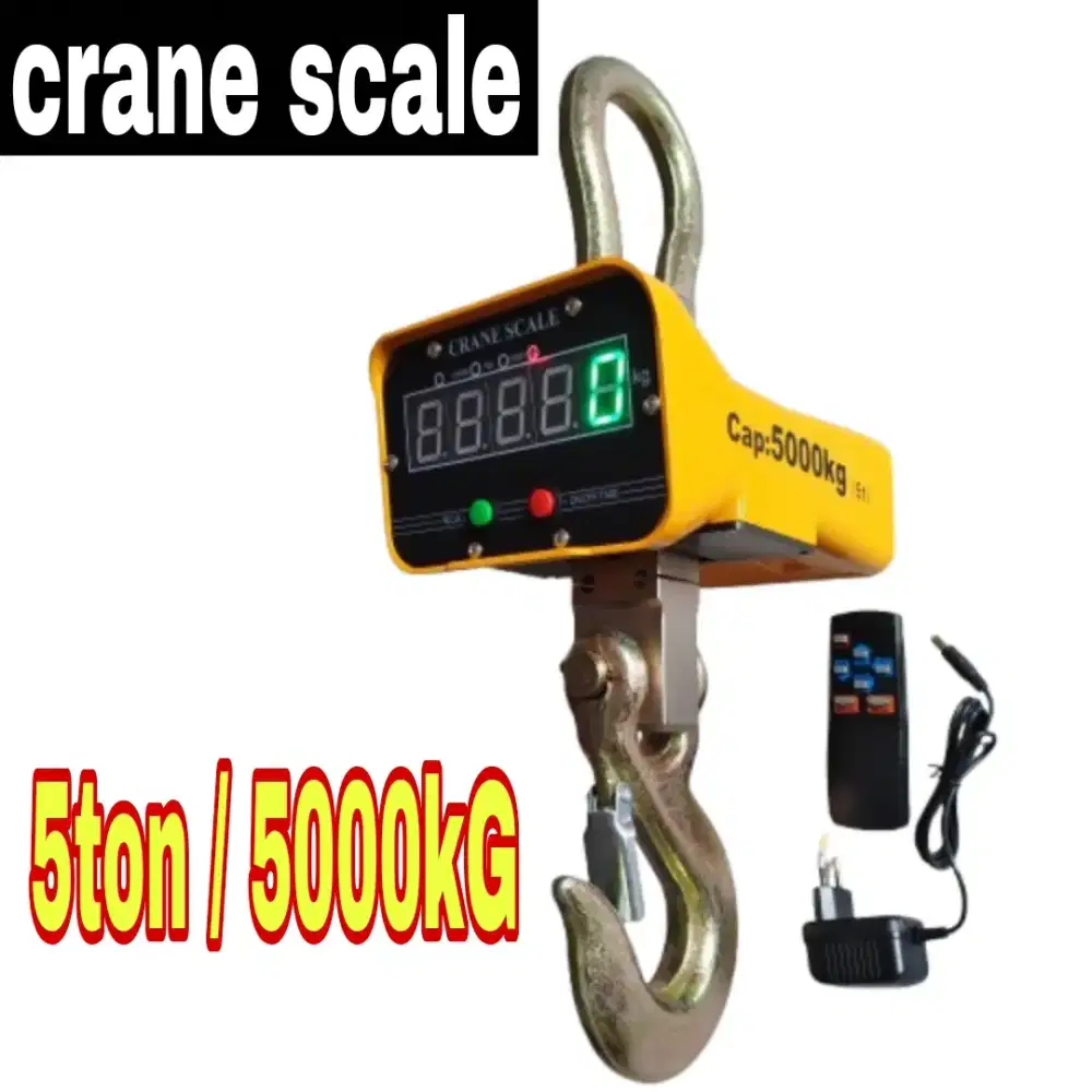 Timbangan gantung 5ton 5000kg crane scale ocs