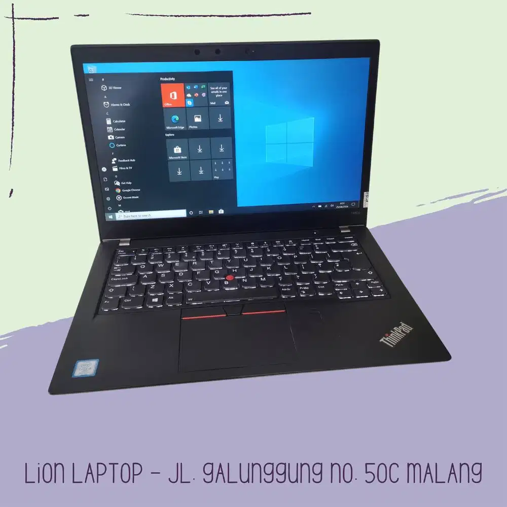 RAM 8GB Core i5 gen 8 Touchscreen Lenovo Thinkpad T480s SLIM [09\09]