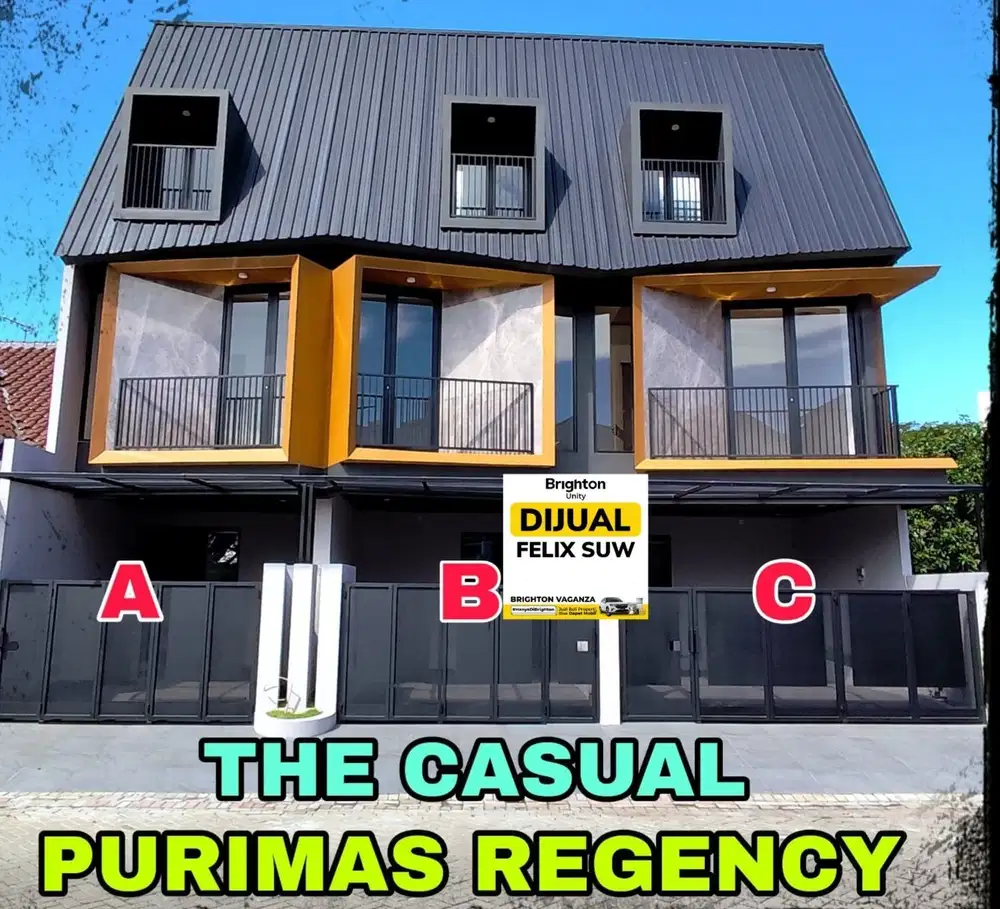 Jual Rumah 3 lt Split Level  @ Purimas Regency