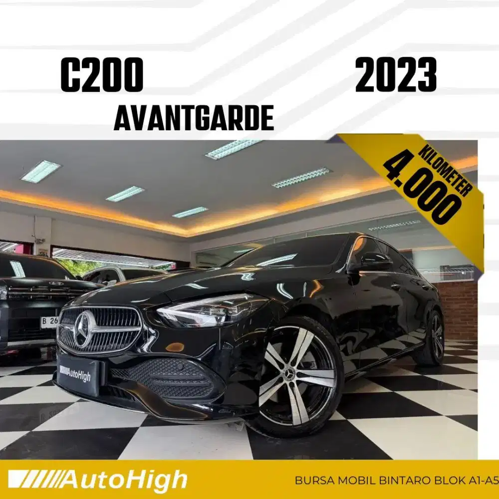 DP10% [Km4.000] C200 Avantgarde 2023 Black Reg 2022 #AUTOHIGH