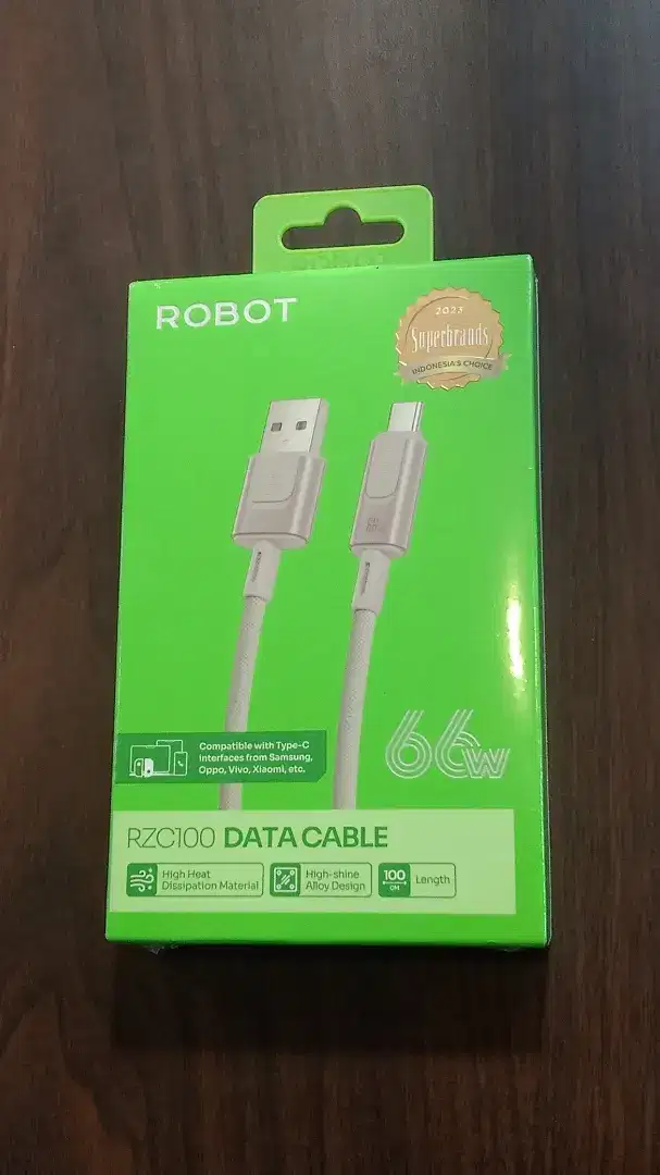 ROBOT Kabel Data RZC100 Type C  1M Data Cable