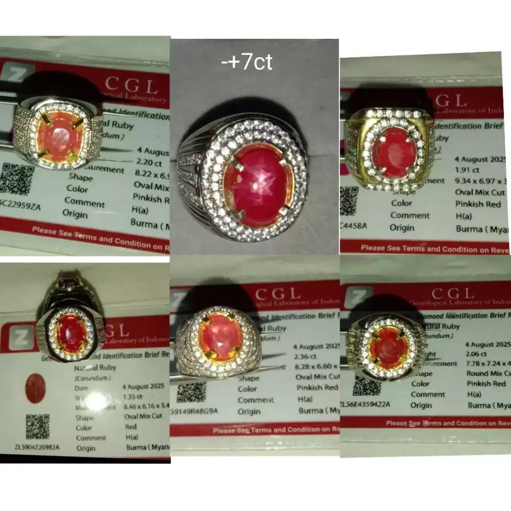 Borongan Ruby Burma murah banget