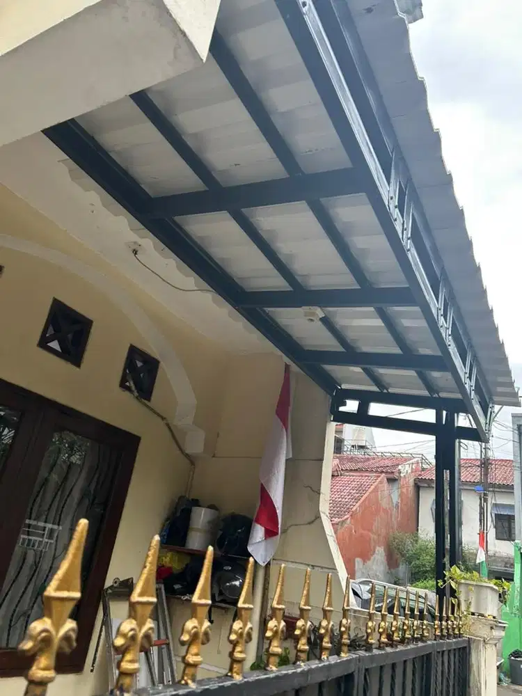 kanopi minimalis alderon dobel