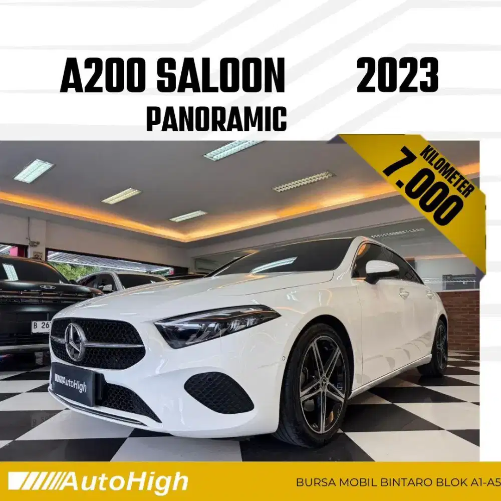 DP10% [Km7.000] A200 Sunroof Saloon 2023 White Reg 2022 #AUTOHIGH