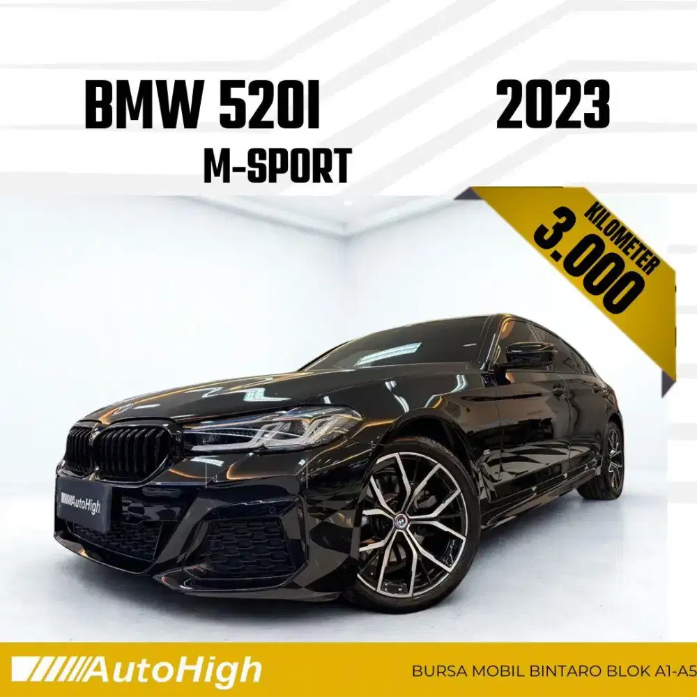 DP10% [Km3.000] 520i M-Sport 2023 Black Reg 2024 #AUTOHIGH