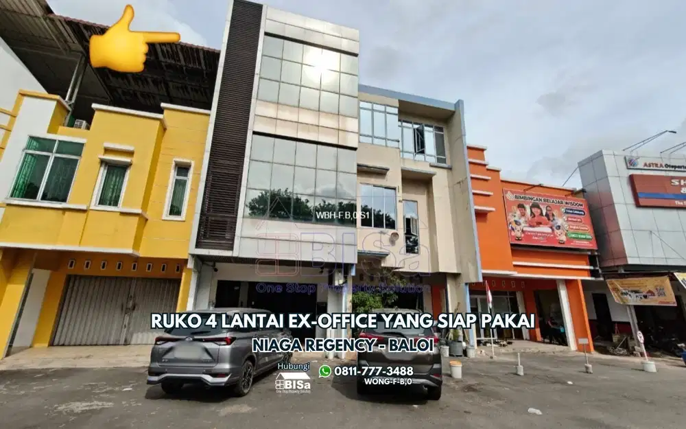 Ruko 4 Lantai 2 Muka Niaga Regency Ex-Office Hadap Ring 1 Baloi