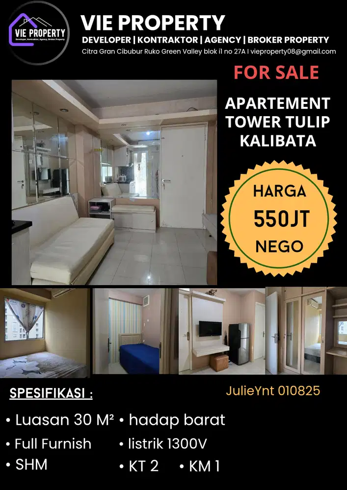 DIJUAL APARTEMENT Kalibata City