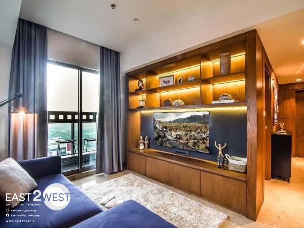 Disewakan Apartemen Branz BSD Tower A Lantai 36, 2 Kamar Tidur Fully Furnished Interior Design Premium