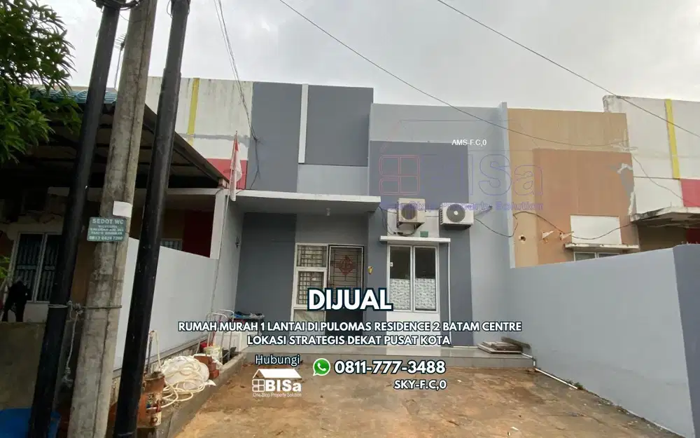 Rumah Murah 1 Lantai di Pulomas Residence 2 Batam Centre – Lokasi Strategis Dekat Pusat Kota
